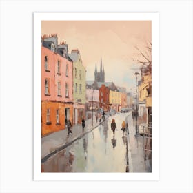 Dreamy Winter Painting Dublin Ireland 1 Art Print