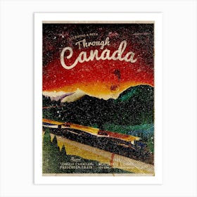 Vintage Travel Poster ― Through Canada Art Print