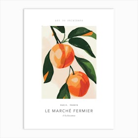 Nectarines Le Marche Fermier Poster 2 Art Print