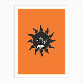 Angry Sun Art Print