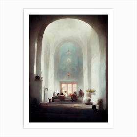 White Church Art Print