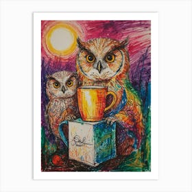 Owls! 1 Art Print