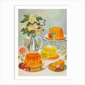 Orange Jelly Retro Advertisement Style 4 Art Print