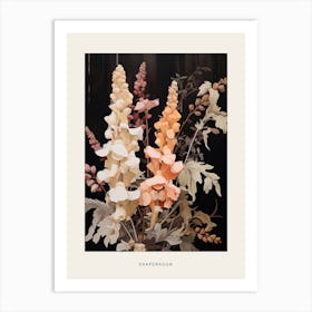 Flower Illustration Snapdragon 2 Poster Art Print