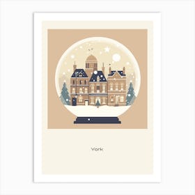 York United Kingdom 2 Snowglobe Poster Art Print