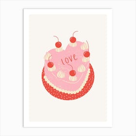 Love Cake Art Print