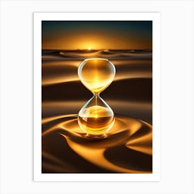 Hourglass In The Desert 1 Art Print