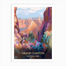Grand Canyon National Park Travel Poster Matisse Style 7 Art Print