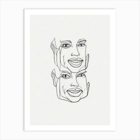 Face Of A Man Art Print