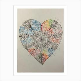 Valentine'S Day Heart 7 Art Print