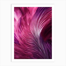 Purple Feathers Art Print