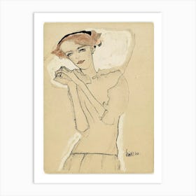 Postcard From The Wiener Werkstätte, Egon Schiele Art Print