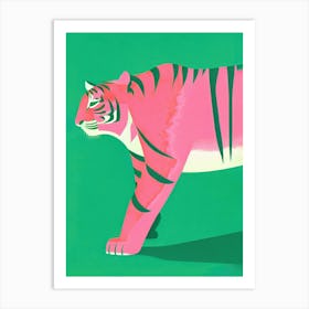 Fierce Tiger Essence Pink Art Print
