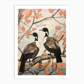 Art Nouveau Birds Poster Goose  3 Art Print
