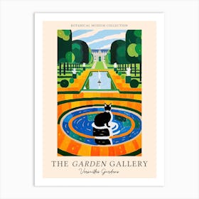 The Garden Gallery, Versailles Gardens France, Cats Matisse Style 2  Art Print