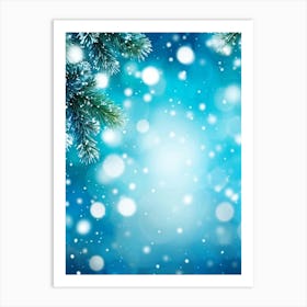 Screen Frame Glow Garland Holiday Bright Snowflake Space Festive Beautiful Light Closeup (17) Art Print