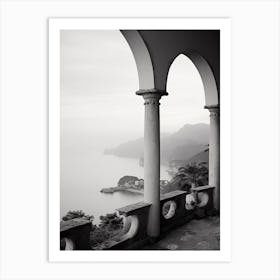 Ravello, Italy,  Black And White Analogue Photography  3 Art Print