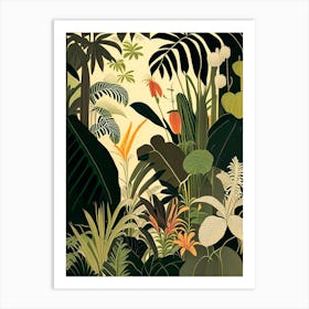 Jungle Botanical 3 Rousseau Inspired Art Print