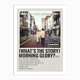 What S The Story Morning Glory Oasis Album Cover Posters Canvas 1 Art Print