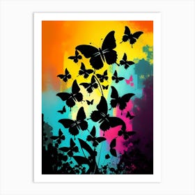 Abstract Of Butterflies 1 Art Print