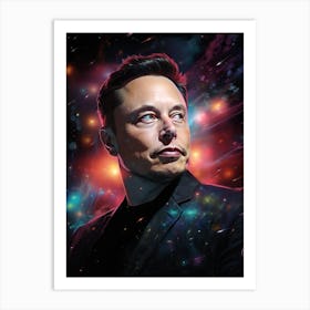 Elon Musk - Ad Astra Art Print