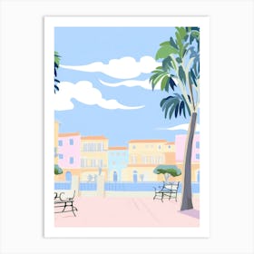 Viareggio, Italy Colourful View 1 Art Print