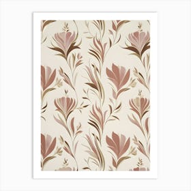 Floral Wallpaper 19 Art Print