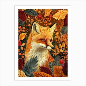 Solitary Fox In The Autumn 19 Art Print