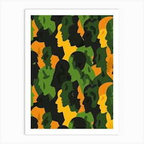 Camouflage Pattern 7 Art Print