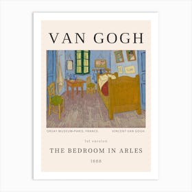 The Bedroom In Arles, Van Gogh Art Print