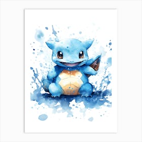 Pokemon Squirtle 4 Art Print