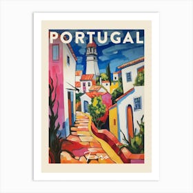 Faro Portugal 1 Fauvist Painting  Travel Poster Art Print