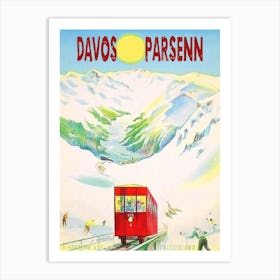 Davos Parsen Bahn, Switzerland Art Print