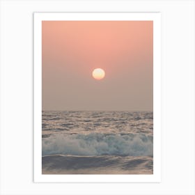 Sunset At The Beach Art Print