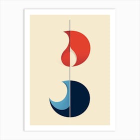 Snail Minimalist Abstract 4 Art Print