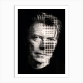 David Bowie In Style Dots Art Print
