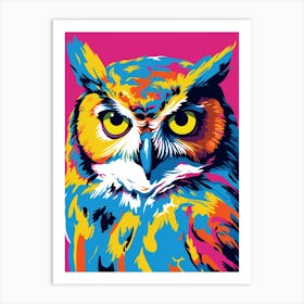 Andy Warhol Style Bird Owl Art Print