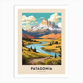 Patagonia 2 Vintage Hiking Travel Poster Art Print
