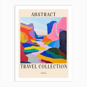 Abstract Travel Collection Poster Andorra 6 Art Print