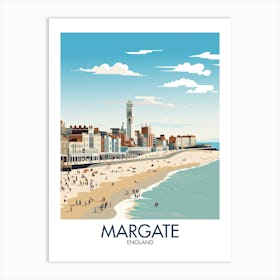 Margate Travel Print England Beach Poster Gift Art Print