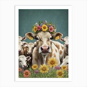 Cows Canvas Print Art Print