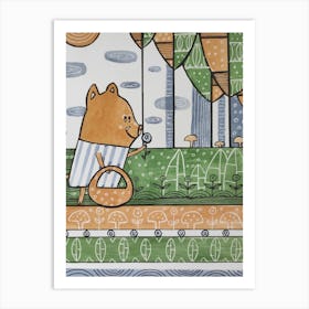 Boar In The Woods Art Print