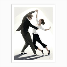 Tango Dancers Art Print