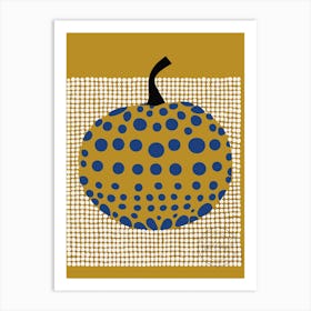 Polka Dot Pumpkin Art Print