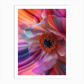 Rainbow Anemone Art Print