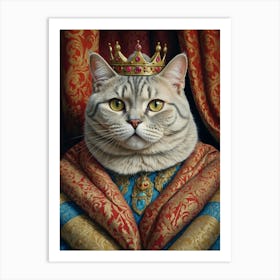 King Cat 1 Art Print