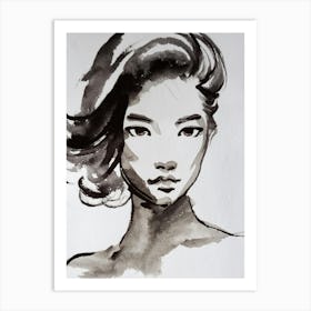 Sensuous Woman Sketch Art Print