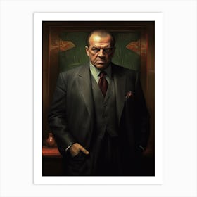 Gangster Art Frank Costello The Departed 4 Art Print