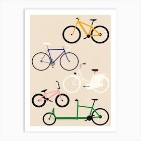 Bicycles Art Print