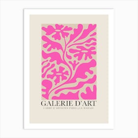 Galerie D'Art Pink Art Print Art Print